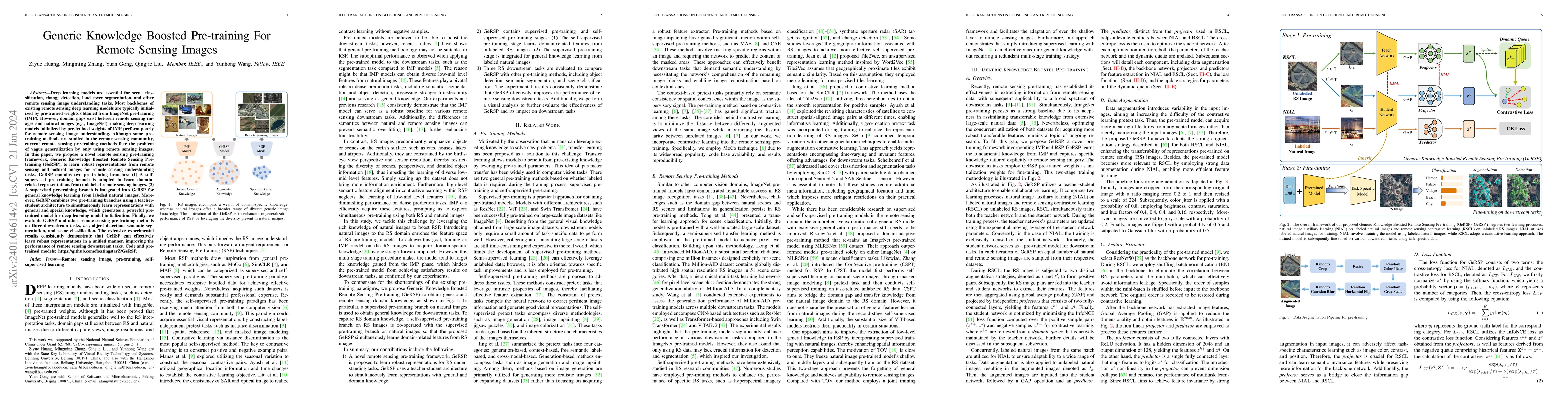 Thumbnail for Generic Knowledge Boosted Pre-training For Remote Sensing Images