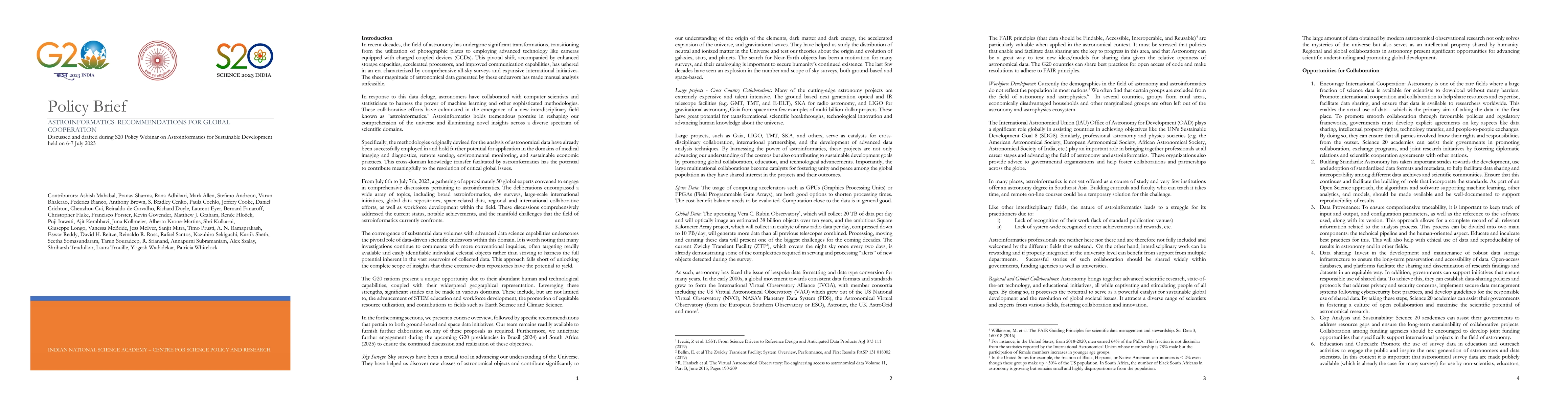Thumbnail for AstroInformatics: Recommendations for Global Cooperation