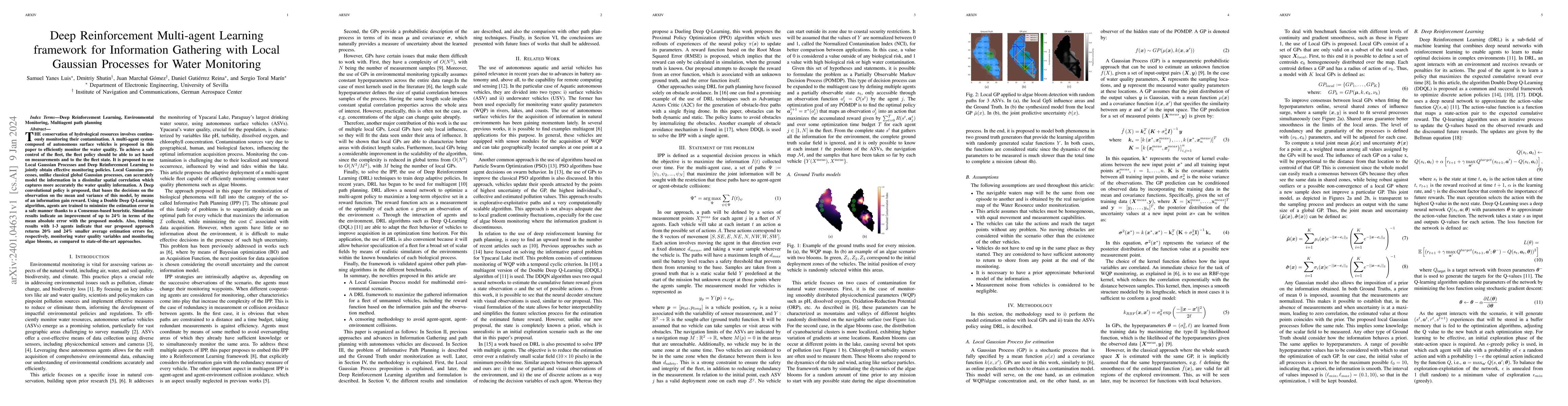 Thumbnail for Deep Reinforcement Multi-agent Learning framework for Information
  Gathering with Local Gaussian Processes for Water Monitoring