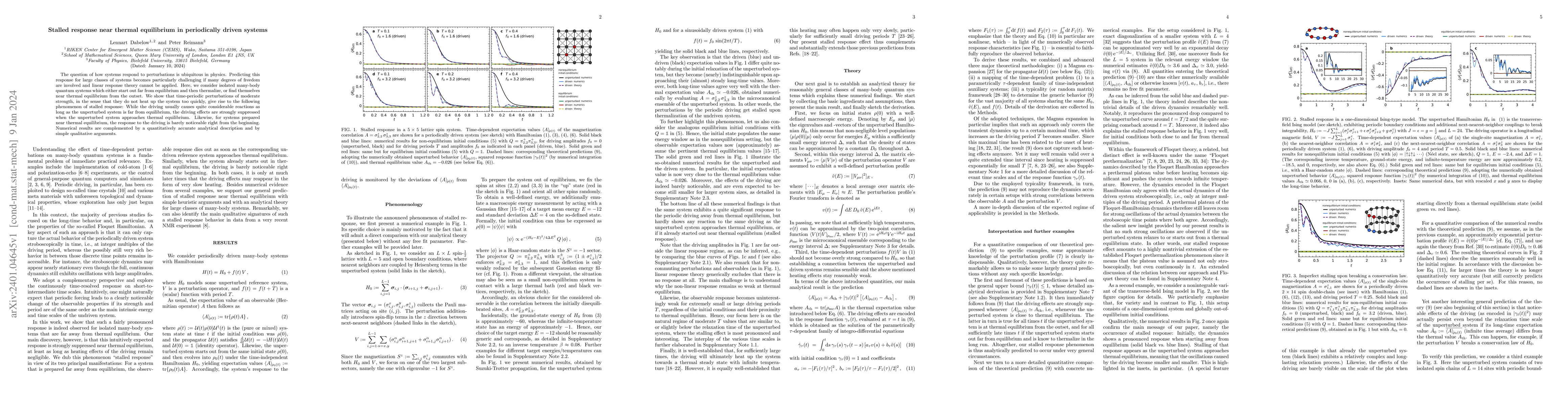 Thumbnail for Stalled response near thermal equilibrium in periodically driven systems