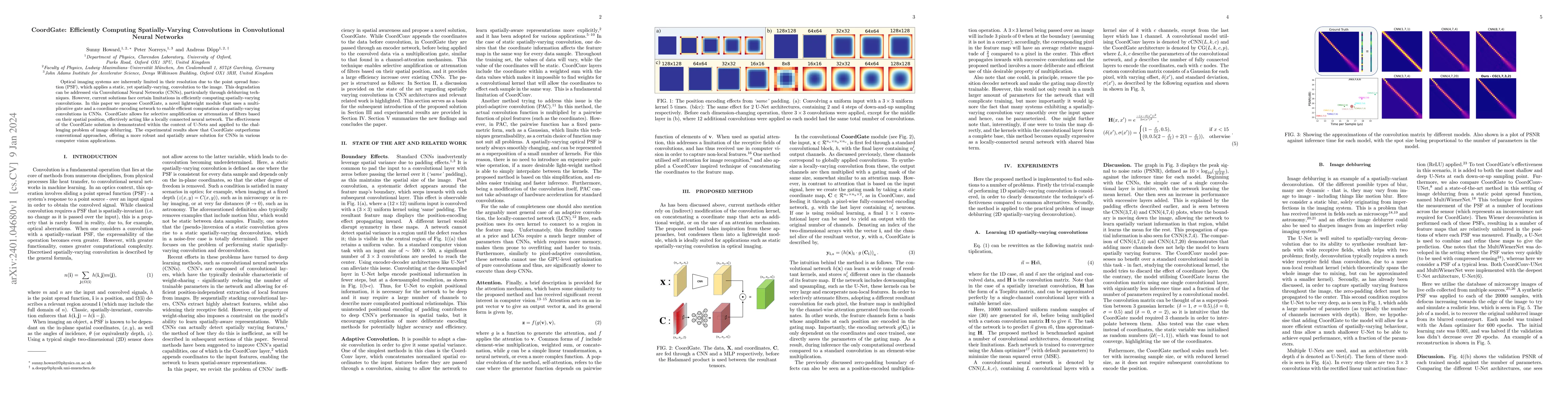 Thumbnail for CoordGate: Efficiently Computing Spatially-Varying Convolutions in
  Convolutional Neural Networks