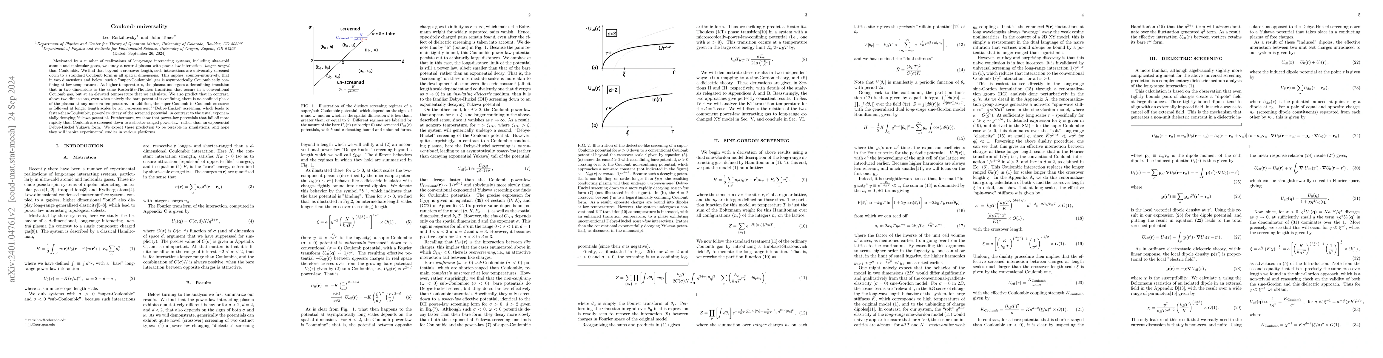 Thumbnail for Coulomb universality