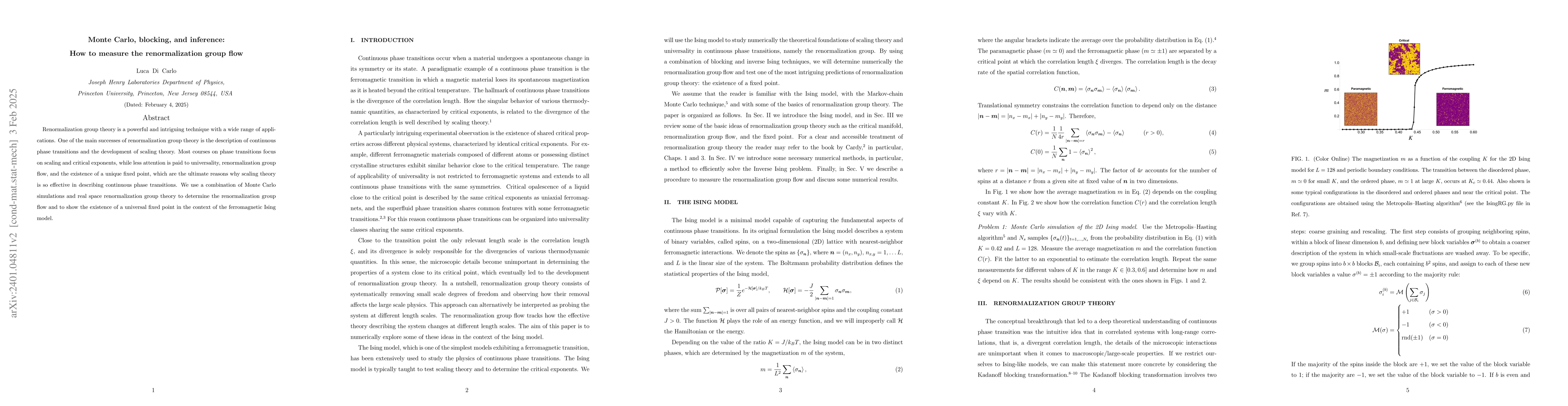 Thumbnail for Monte Carlo, blocking, and inference: How to measure the renormalization
  group flow