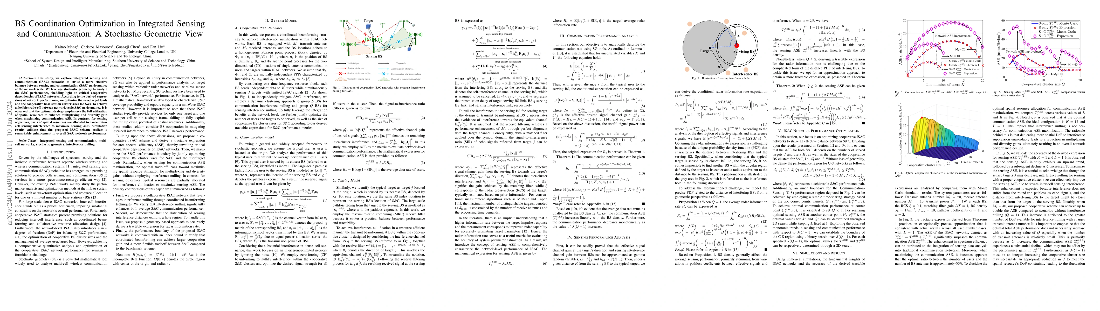 Thumbnail for BS Coordination Optimization in Integrated Sensing and Communication: A
  Stochastic Geometric View