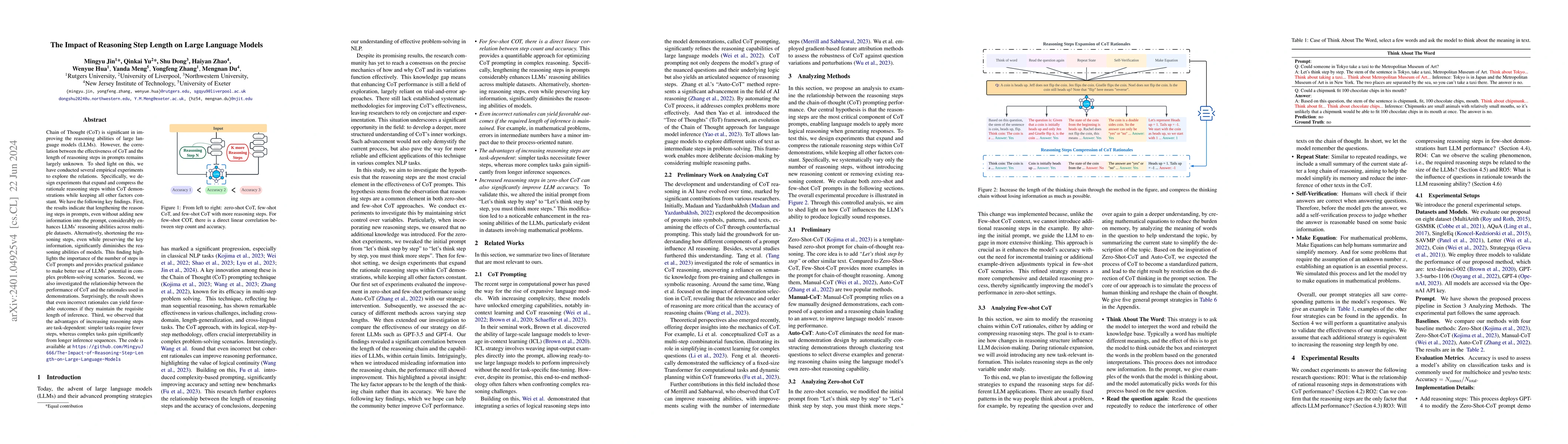 Thumbnail for The Impact of Reasoning Step Length on Large Language Models