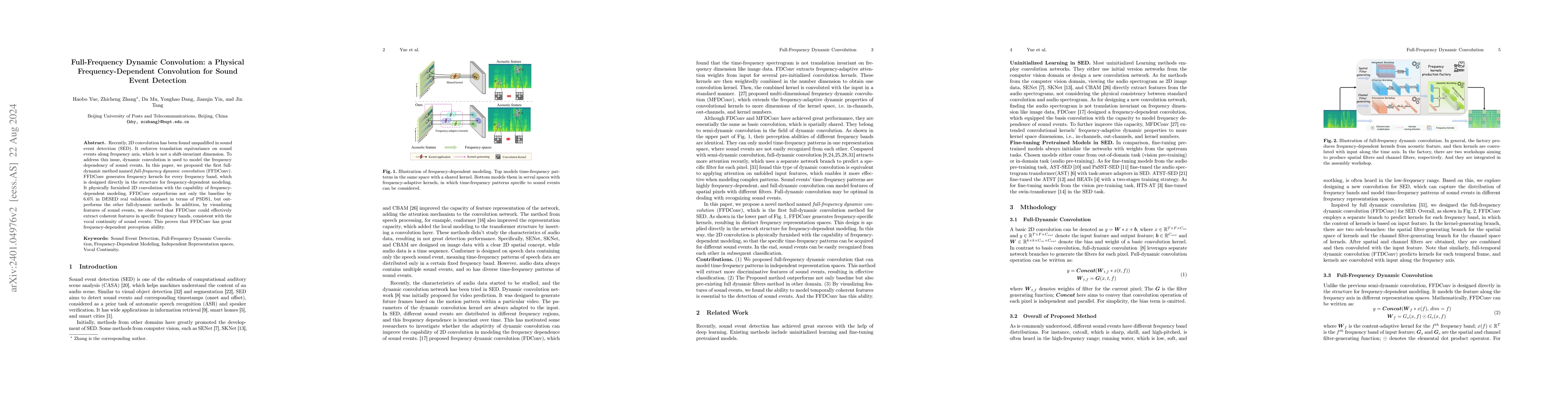 Thumbnail for Full-frequency dynamic convolution: a physical frequency-dependent
  convolution for sound event detection