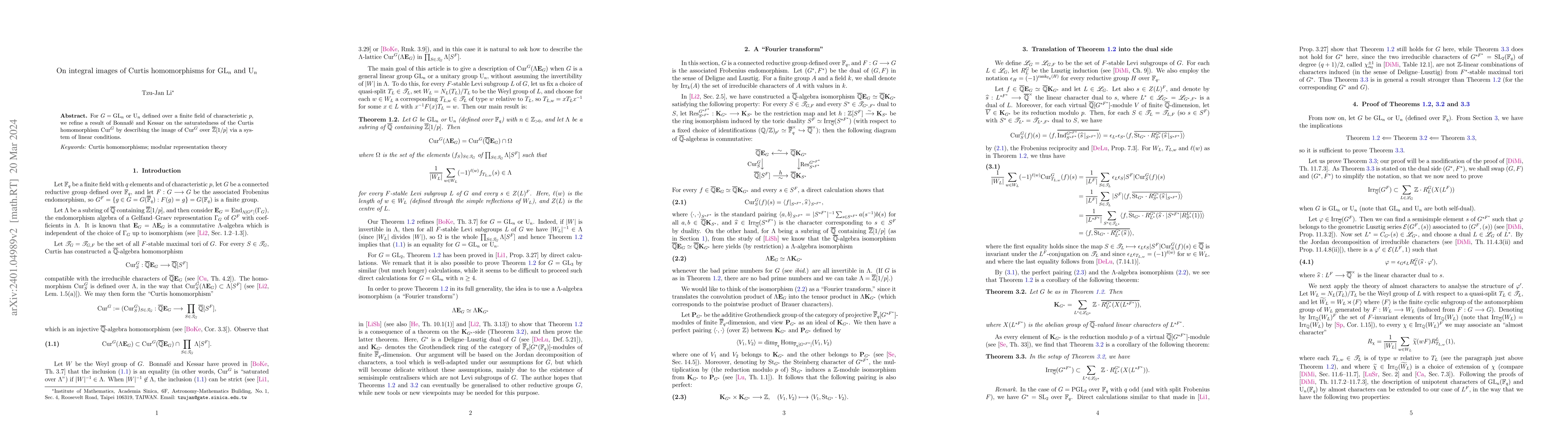 Thumbnail for On integral images of Curtis homomorphisms for $\mathrm{GL}_n$ and
  $\mathrm{U}_n$