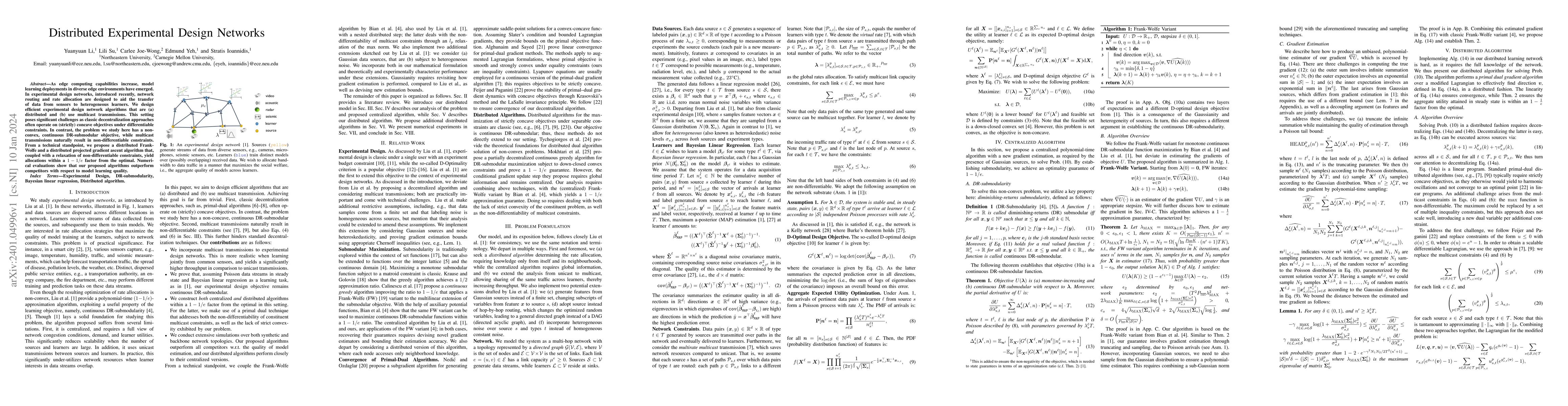 Thumbnail for Distributed Experimental Design Networks