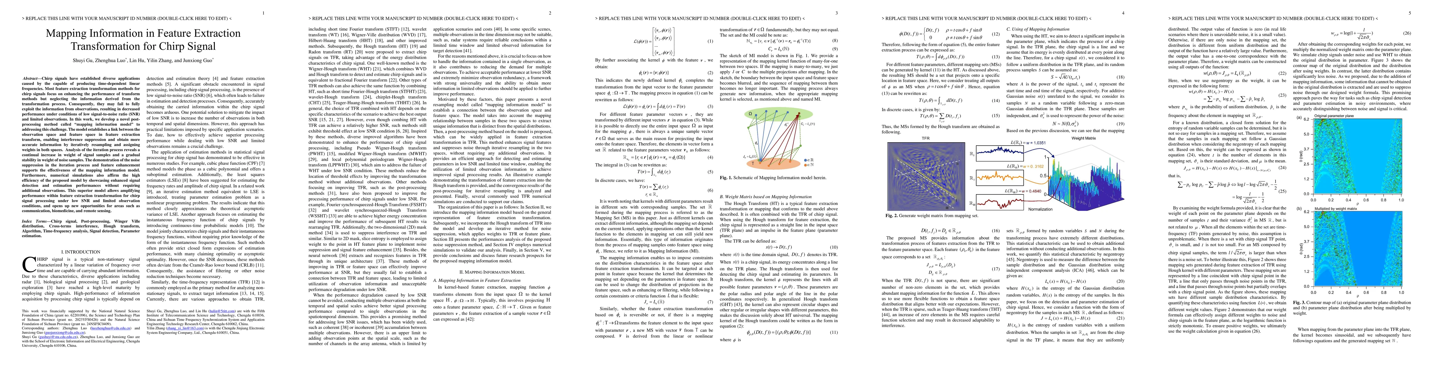 Thumbnail for Mapping Information in Feature Extraction Transformation for Chirp
  Signal