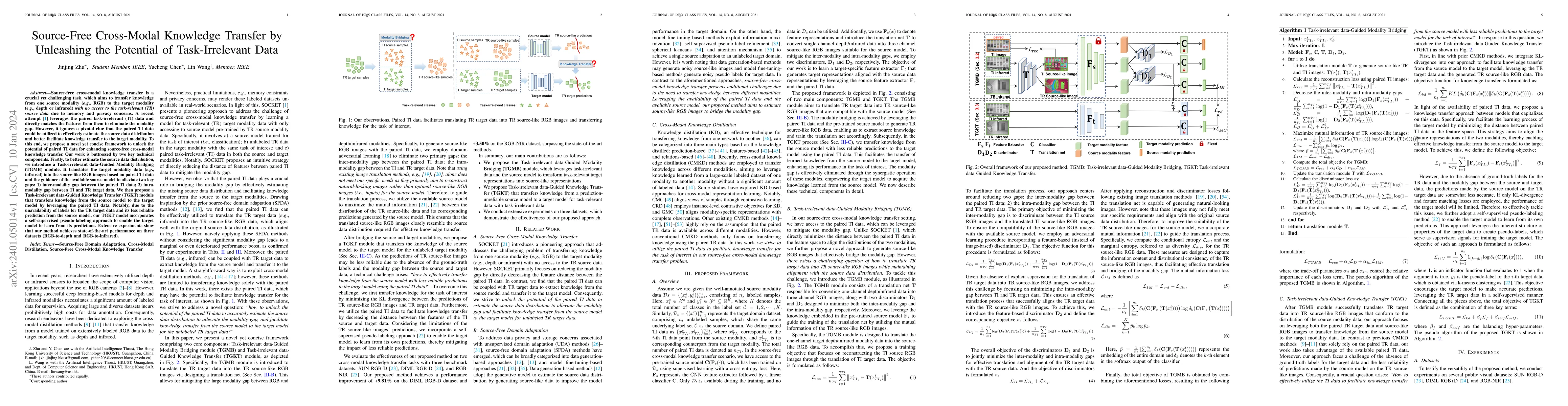 Thumbnail for Source-Free Cross-Modal Knowledge Transfer by Unleashing the Potential
  of Task-Irrelevant Data