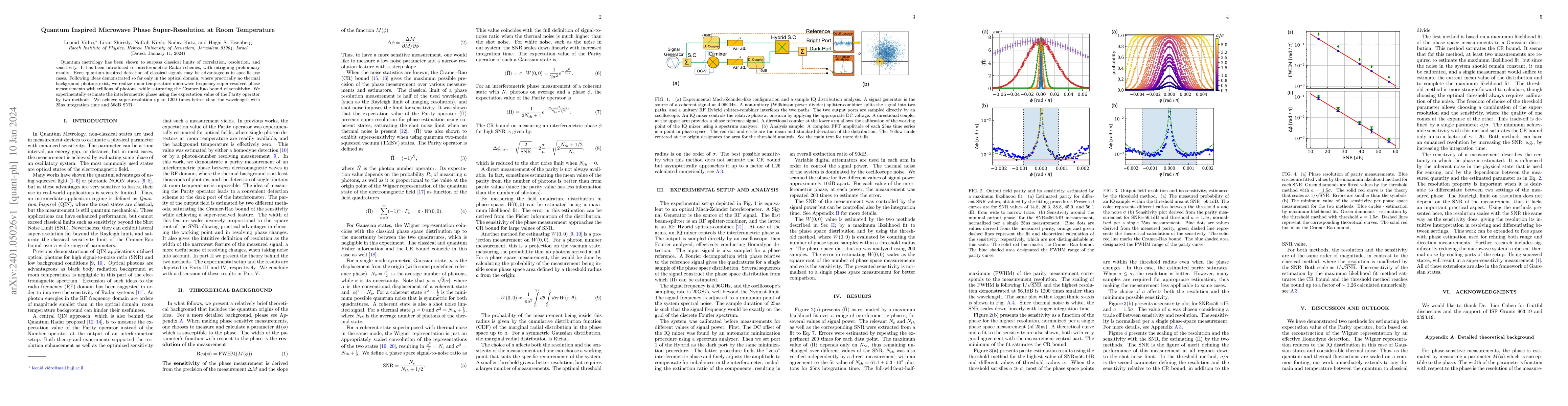Thumbnail for Quantum Inspired Microwave Phase Super-Resolution at Room Temperature