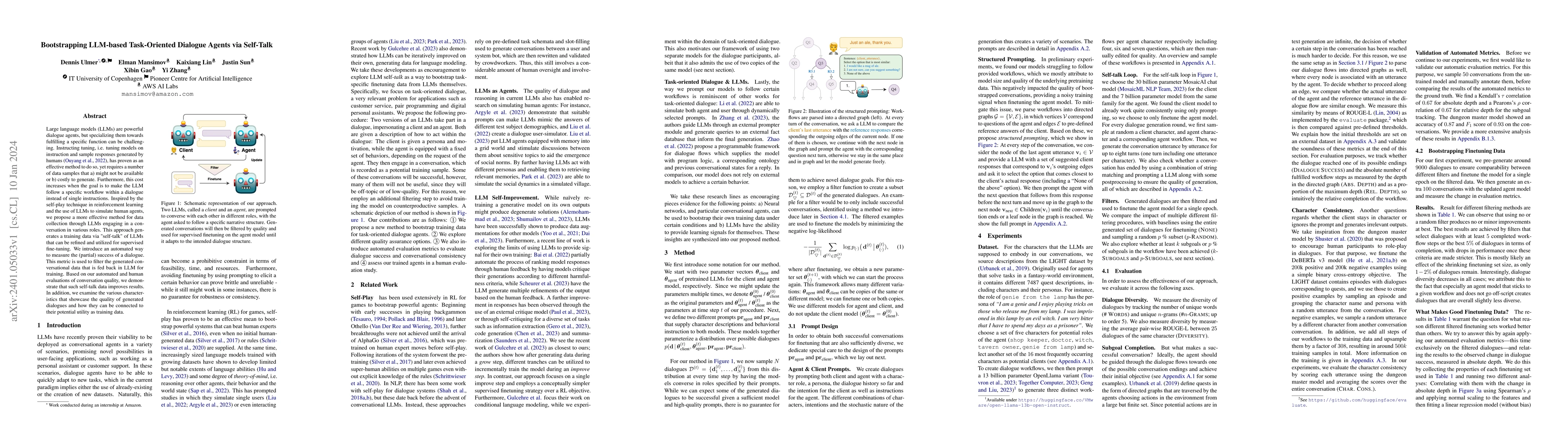 Thumbnail for Bootstrapping LLM-based Task-Oriented Dialogue Agents via Self-Talk