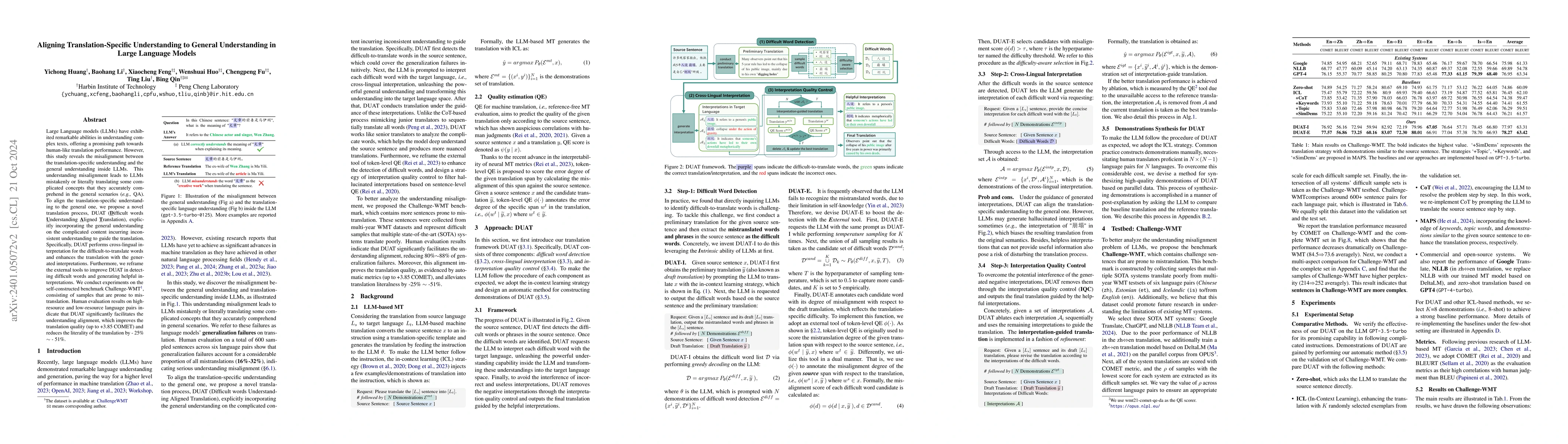 Thumbnail for Aligning Translation-Specific Understanding to General Understanding in
  Large Language Models
