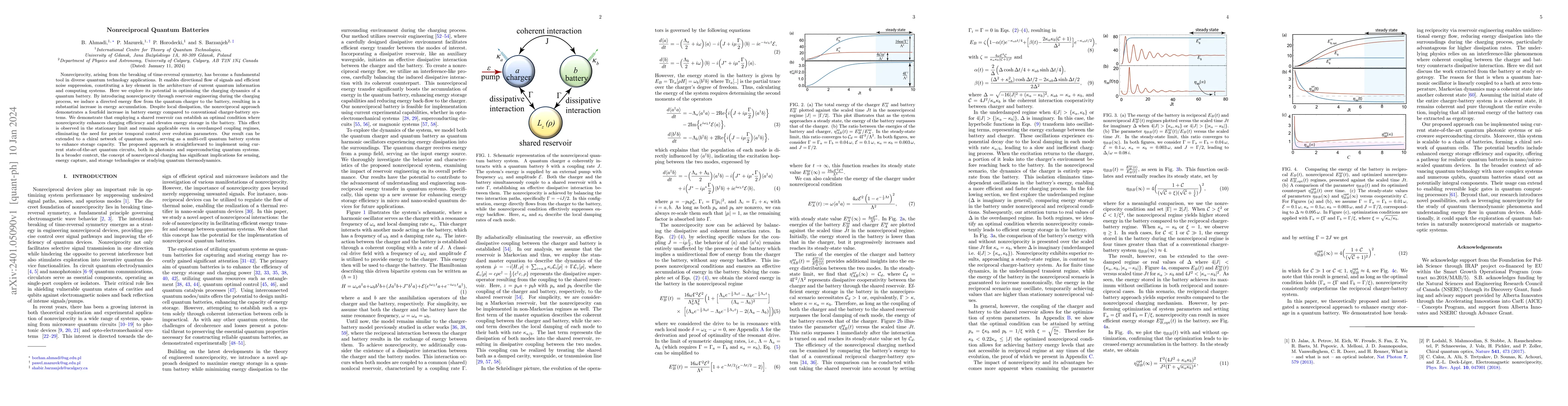 Thumbnail for Nonreciprocal Quantum Batteries