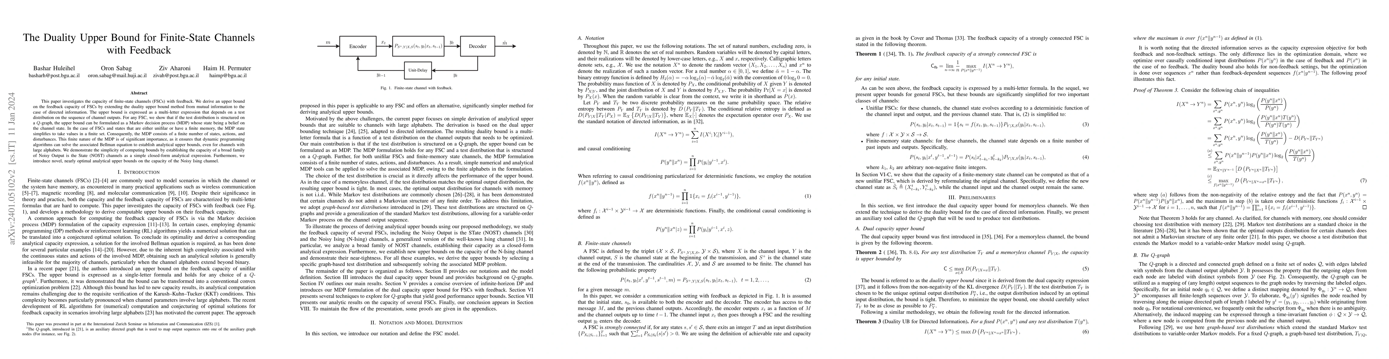 Thumbnail for The Duality Upper Bound for Finite-State Channels with Feedback