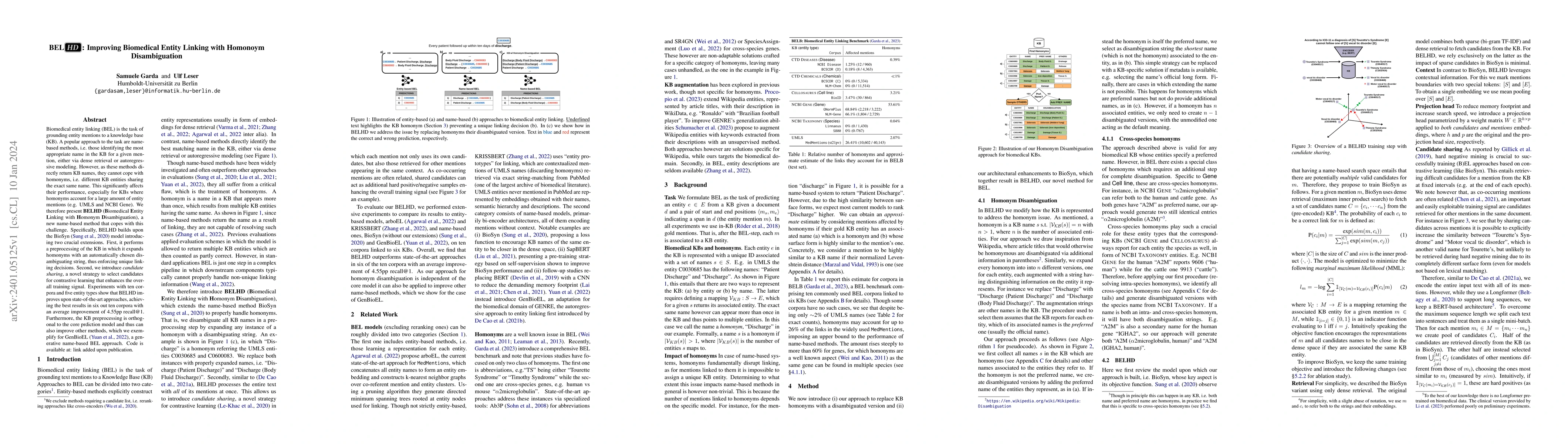 Thumbnail for BELHD: Improving Biomedical Entity Linking with Homonoym Disambiguation