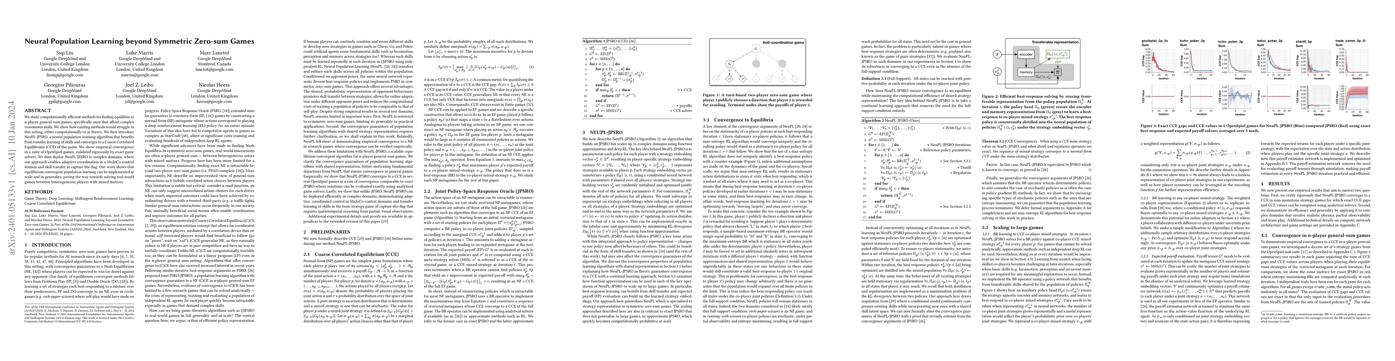 Thumbnail for Neural Population Learning beyond Symmetric Zero-sum Games