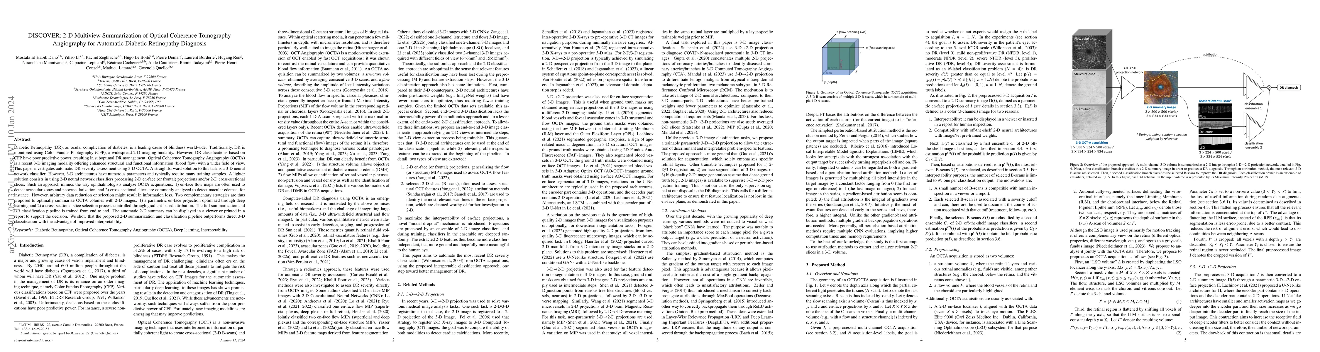 Thumbnail for DISCOVER: 2-D Multiview Summarization of Optical Coherence Tomography
  Angiography for Automatic Diabetic Retinopathy Diagnosis