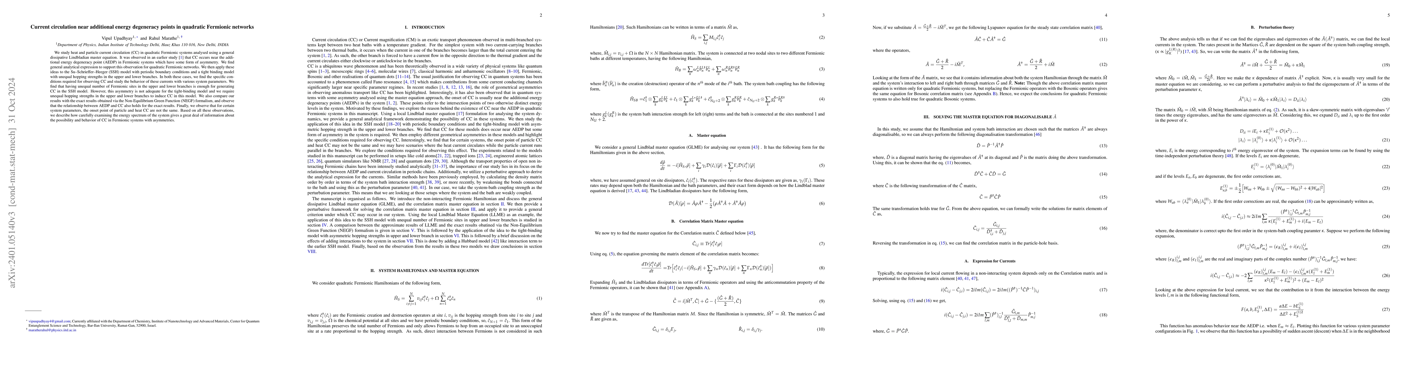 Thumbnail for Current circulation near additional energy degeneracy points in
  quadratic Fermionic networks