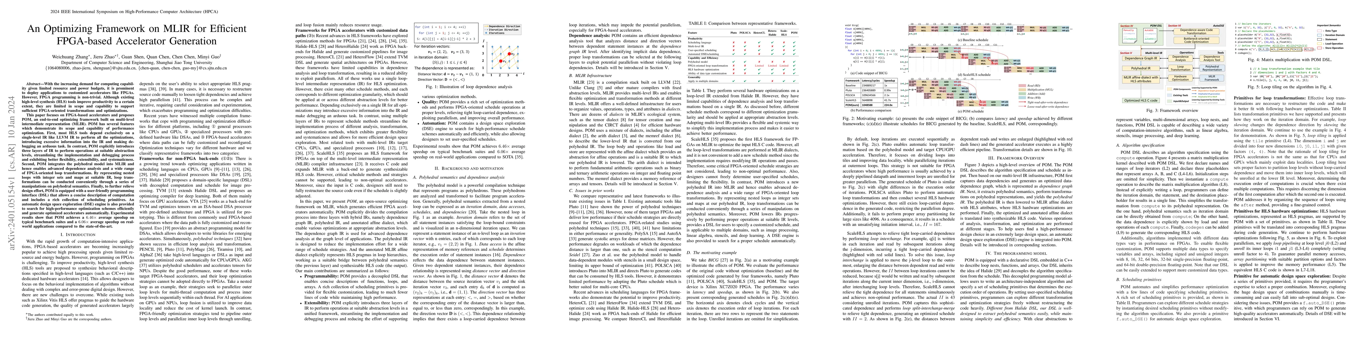 Thumbnail for An Optimizing Framework on MLIR for Efficient FPGA-based Accelerator
  Generation