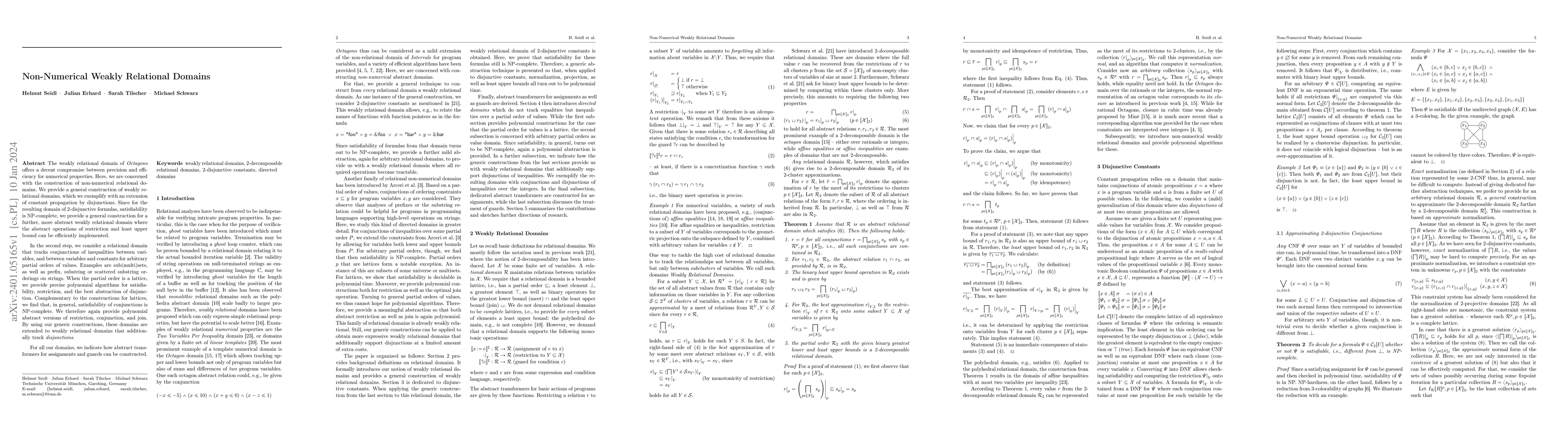 Thumbnail for Non-Numerical Weakly Relational Domains