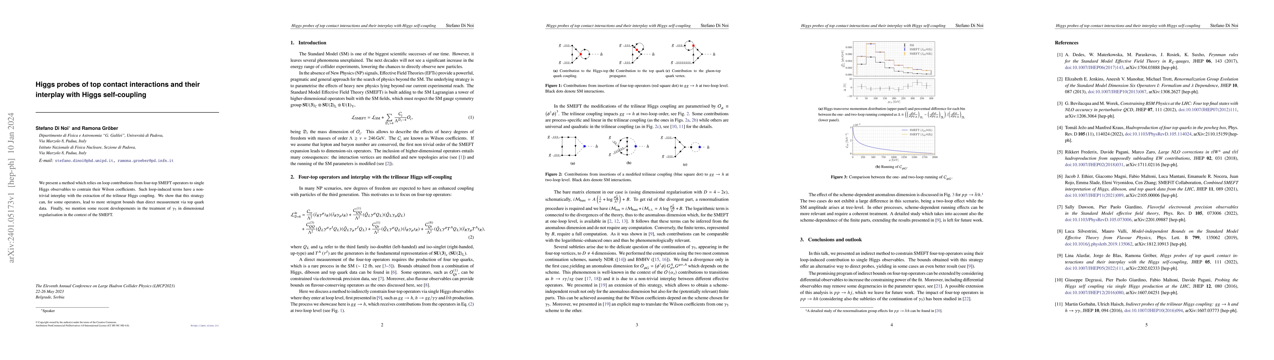 Thumbnail for Higgs probes of top contact interactions and their interplay with Higgs
  self-coupling