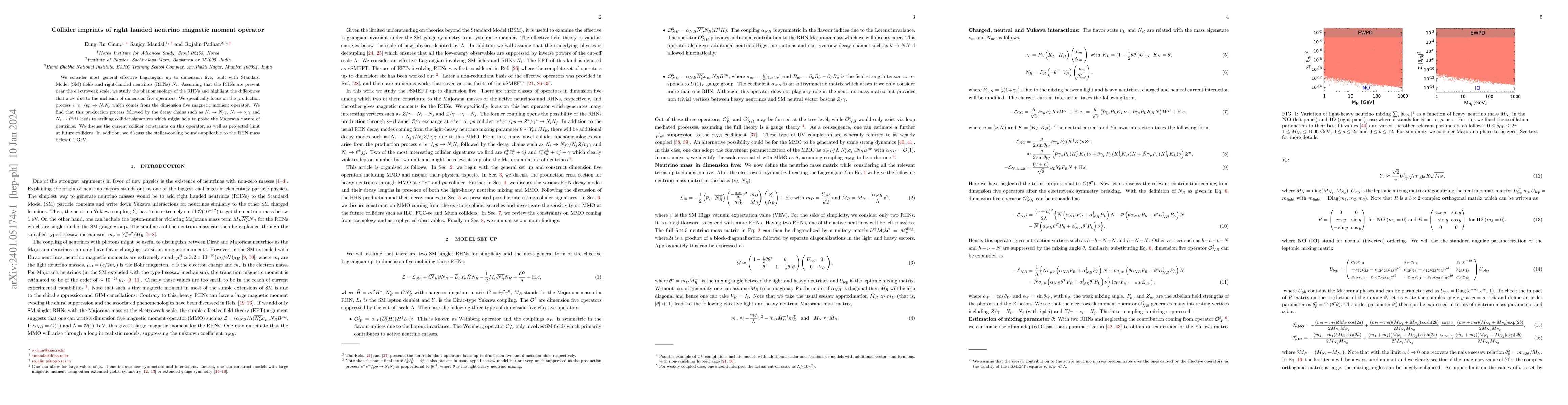 Thumbnail for Collider imprints of right handed neutrino magnetic moment operator
