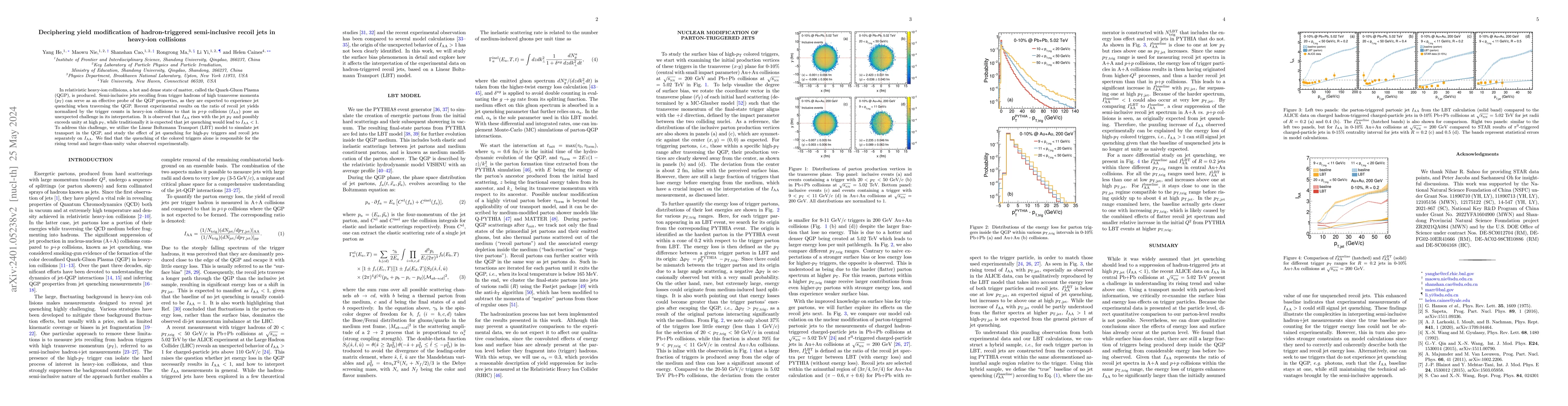 Thumbnail for Deciphering yield modification of hadron-triggered semi-inclusive recoil
  jets in heavy-ion collisions