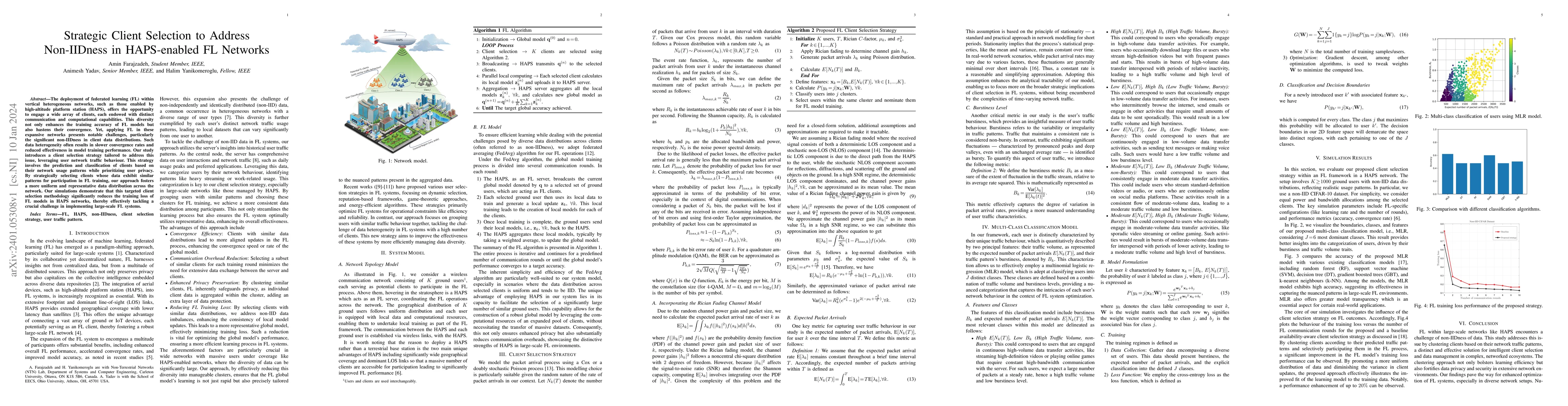Thumbnail for Strategic Client Selection to Address Non-IIDness in HAPS-enabled FL
  Networks