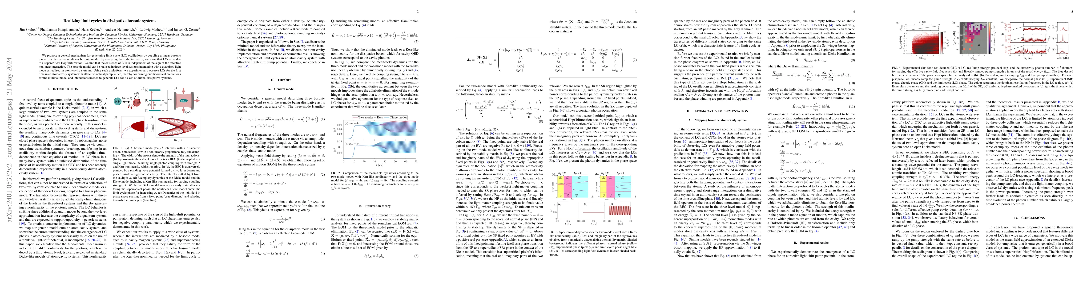 Thumbnail for Realizing limit cycles in dissipative bosonic systems