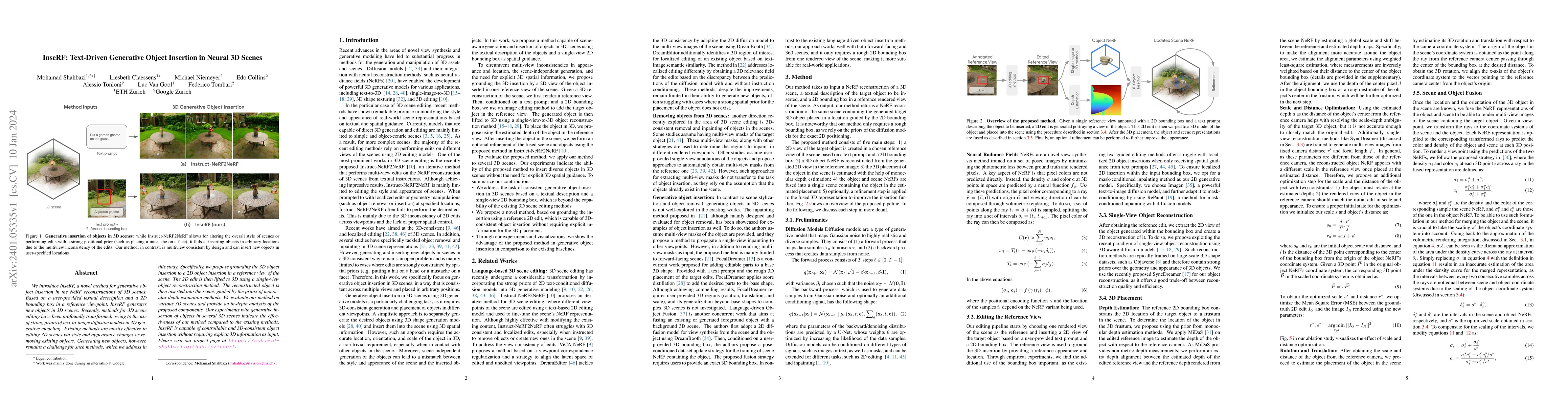 Thumbnail for InseRF: Text-Driven Generative Object Insertion in Neural 3D Scenes