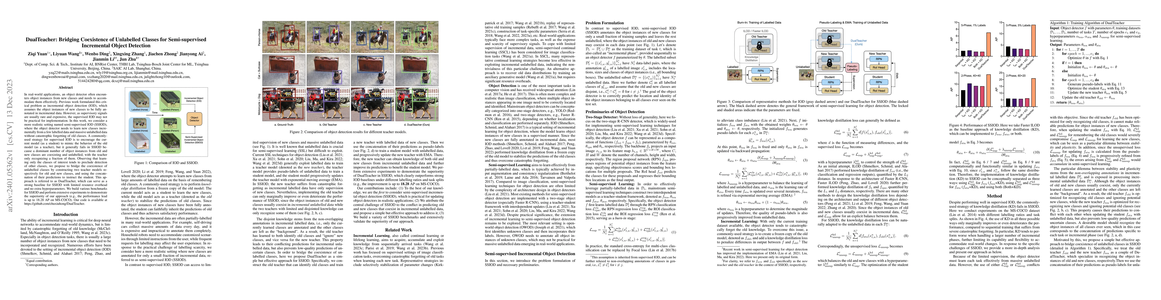 Thumbnail for DualTeacher: Bridging Coexistence of Unlabelled Classes for
  Semi-supervised Incremental Object Detection