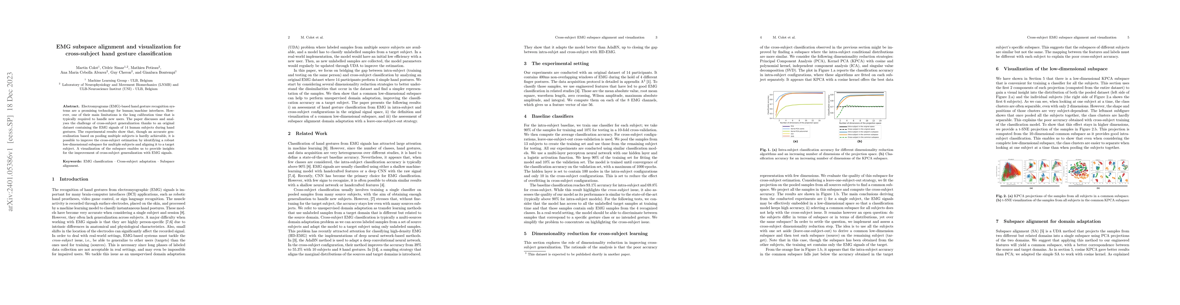 Thumbnail for EMG subspace alignment and visualization for cross-subject hand gesture
  classification