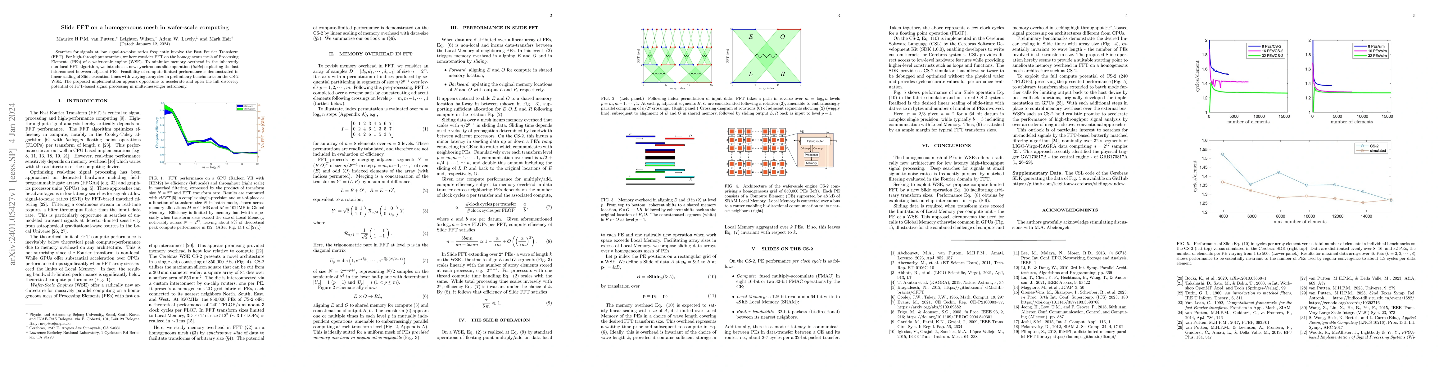 Thumbnail for Slide FFT on a homogeneous mesh in wafer-scale computing