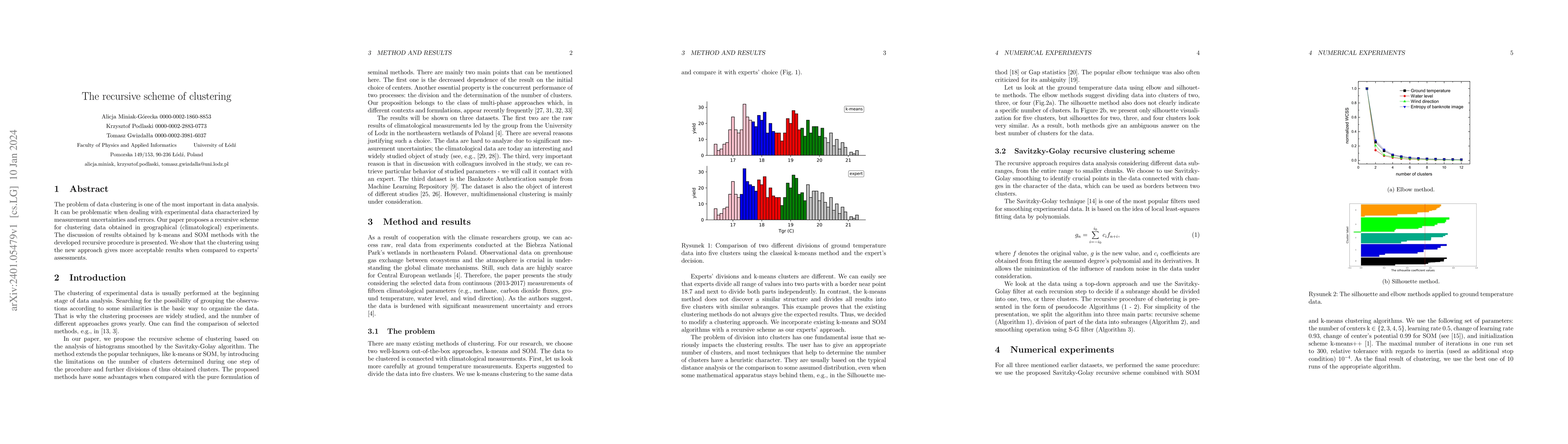 Thumbnail for The recursive scheme of clustering