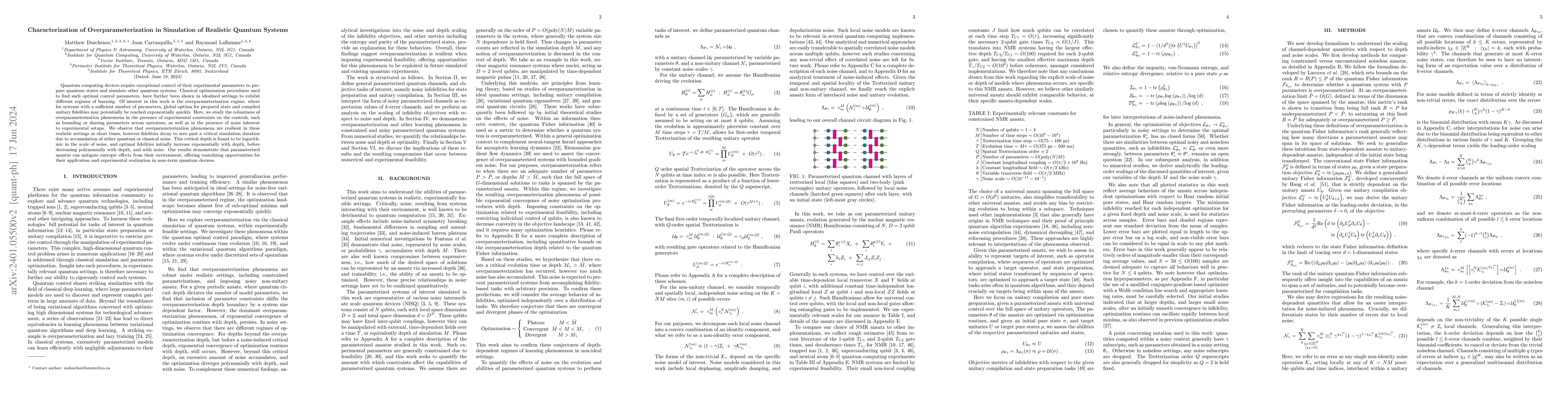 Thumbnail for Characterization of overparametrization in the simulation of realistic
  quantum systems
