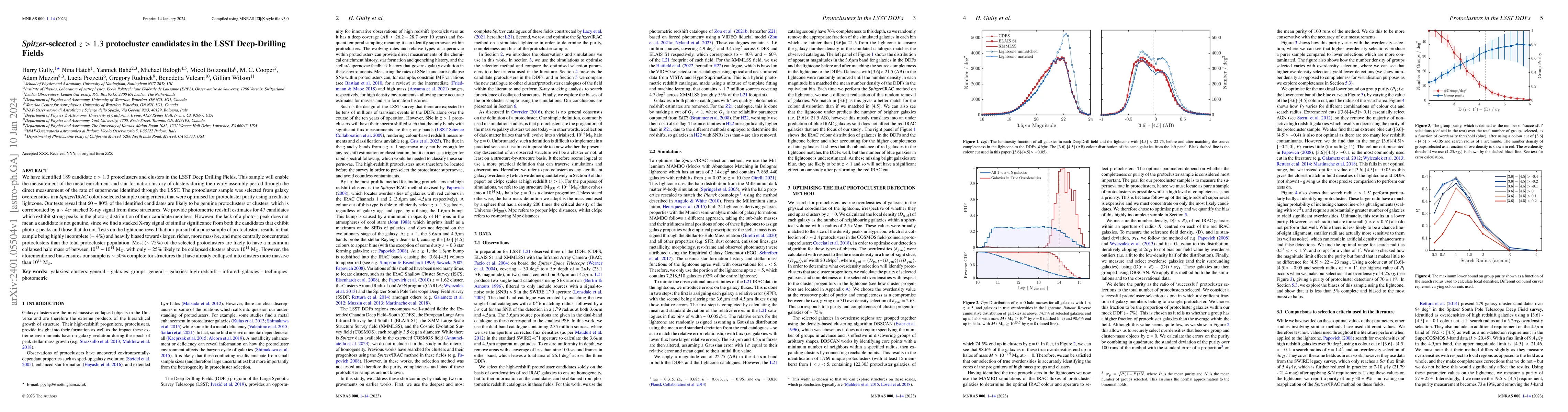 Thumbnail for $Spitzer$-selected $z > 1.3$ protocluster candidates in the LSST Deep
  Drilling Fields