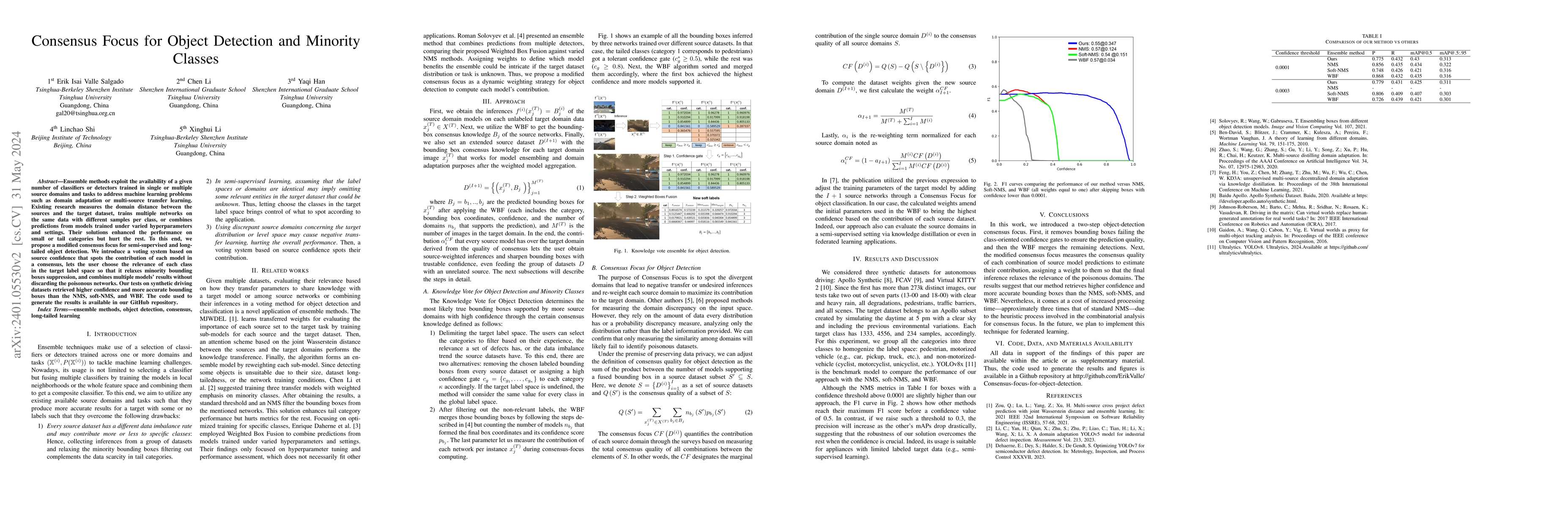 Thumbnail for Consensus Focus for Object Detection and minority classes