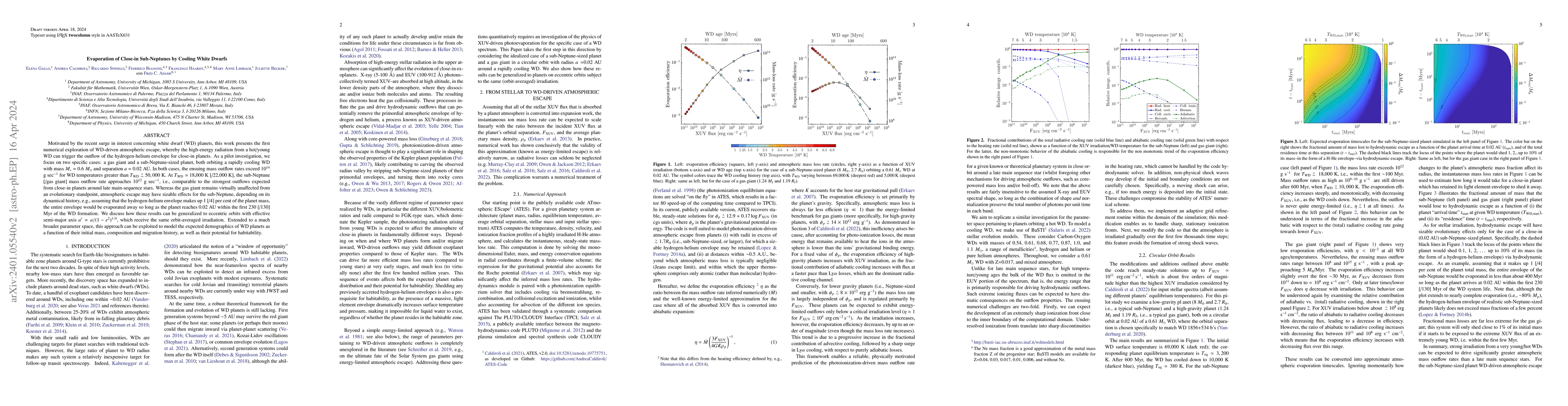 Thumbnail for Evaporation of Close-in Sub-Neptunes by Cooling White Dwarfs