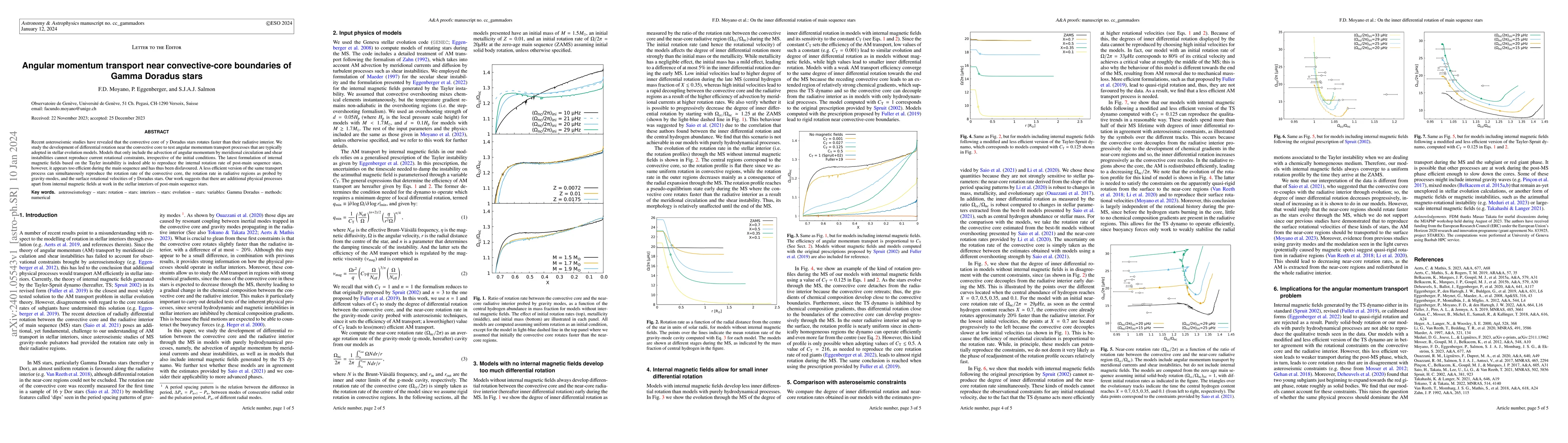Thumbnail for Angular momentum transport near convective-core boundaries of Gamma
  Doradus stars
