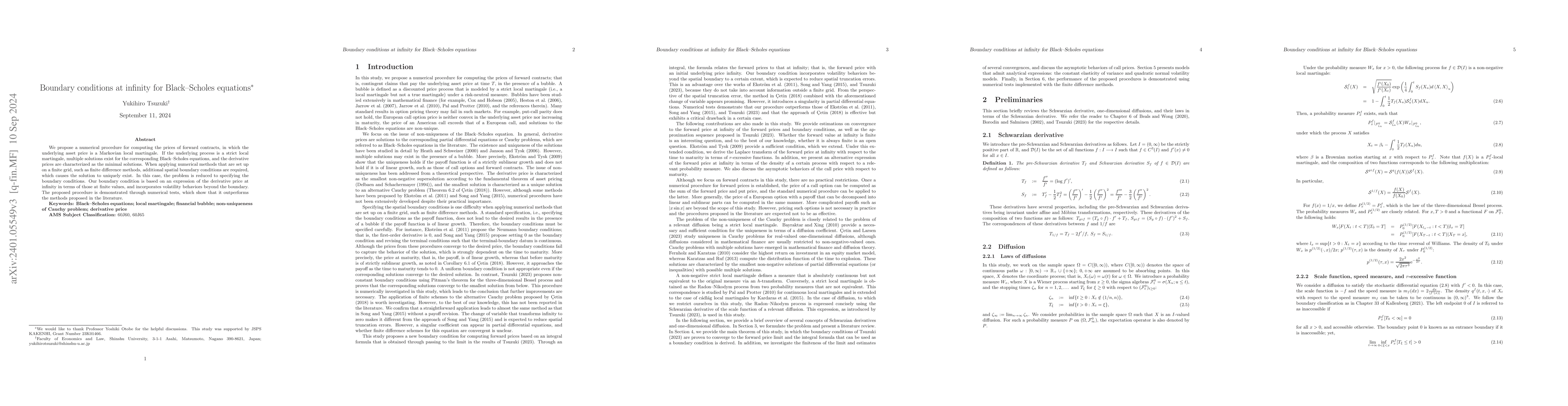 Thumbnail for Boundary conditions at infinity for Black-Scholes equations