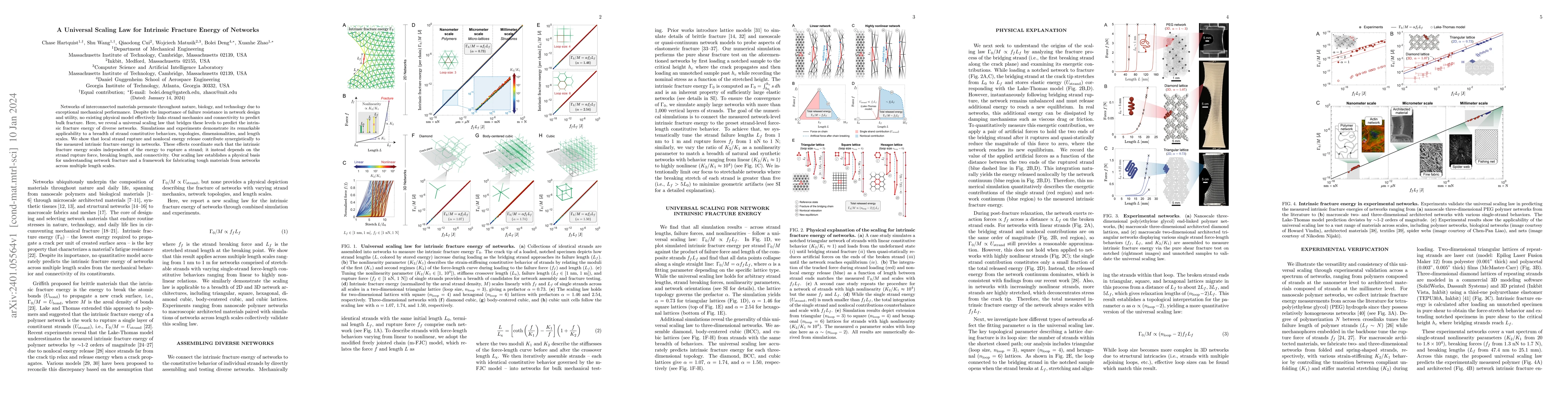 Thumbnail for A Universal Scaling Law for Intrinsic Fracture Energy of Networks