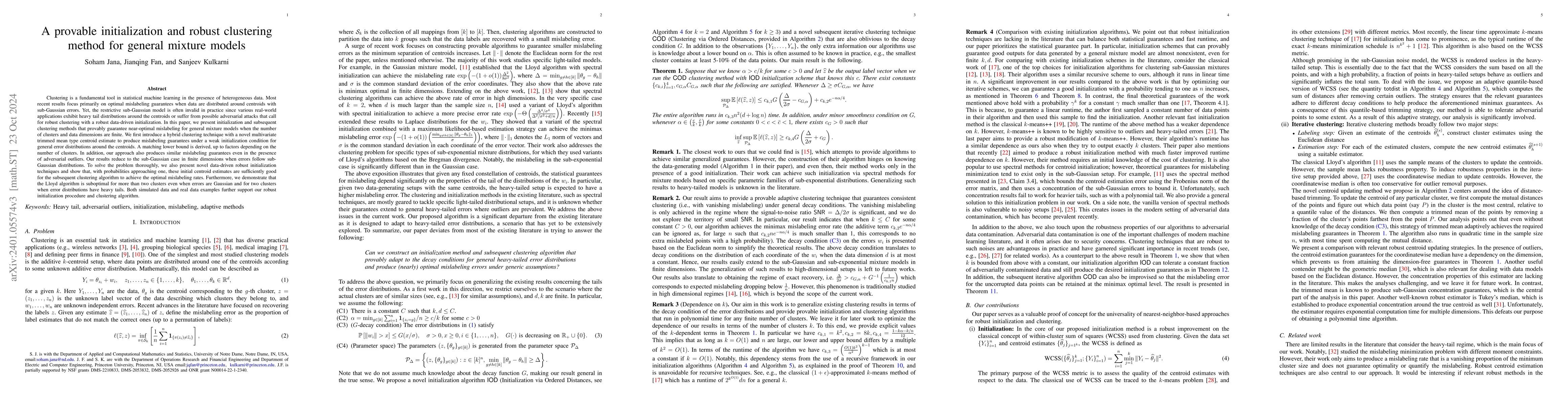 Thumbnail for A general theory for robust clustering via trimmed mean