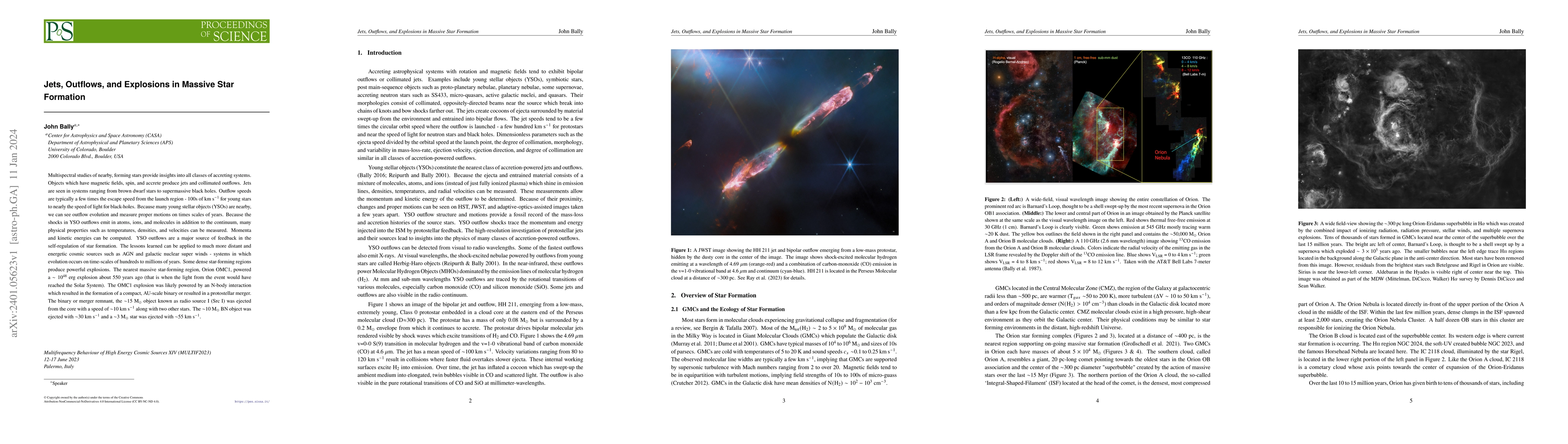 Thumbnail for Jets, Outflows, and Explosions in Massive Star Formation