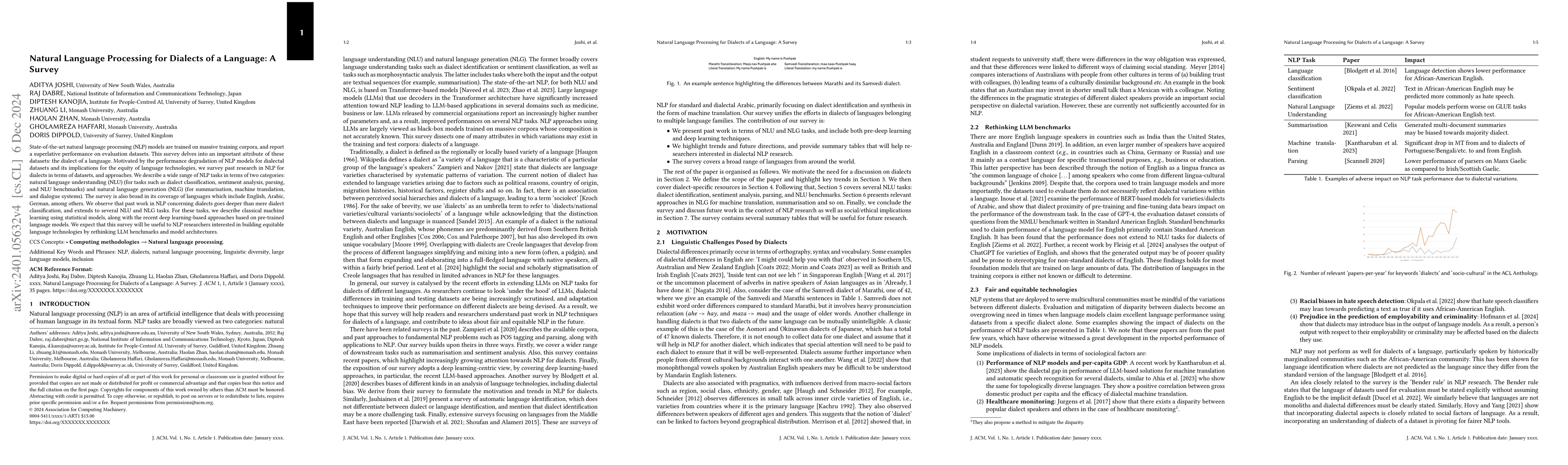Thumbnail for Natural Language Processing for Dialects of a Language: A Survey