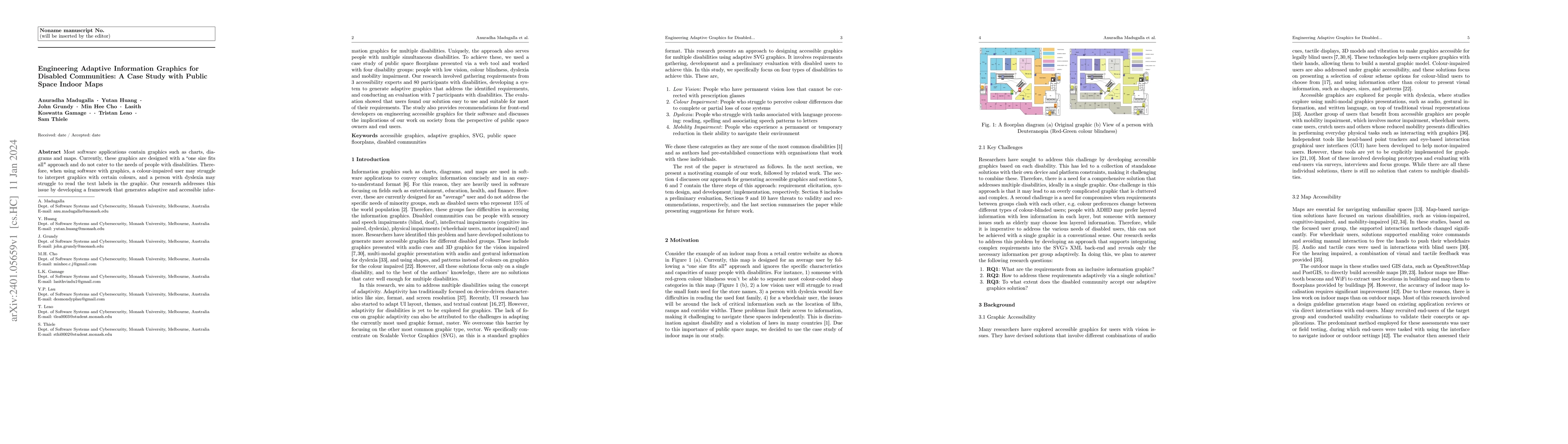 Thumbnail for Engineering Adaptive Information Graphics for Disabled Communities: A
  Case Study with Public Space Indoor Maps