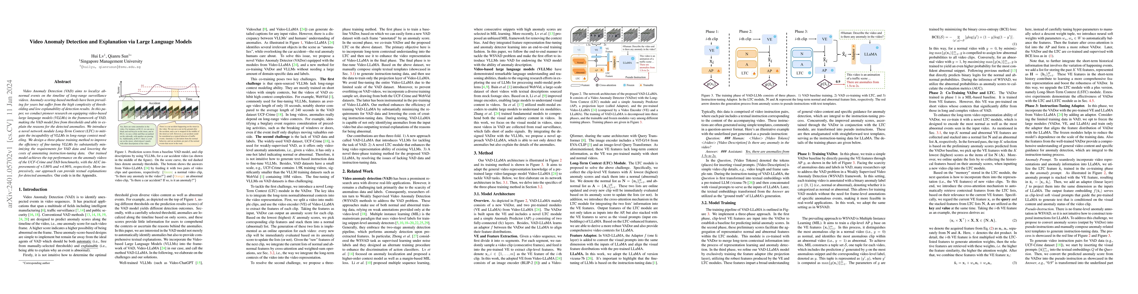 Thumbnail for Video Anomaly Detection and Explanation via Large Language Models