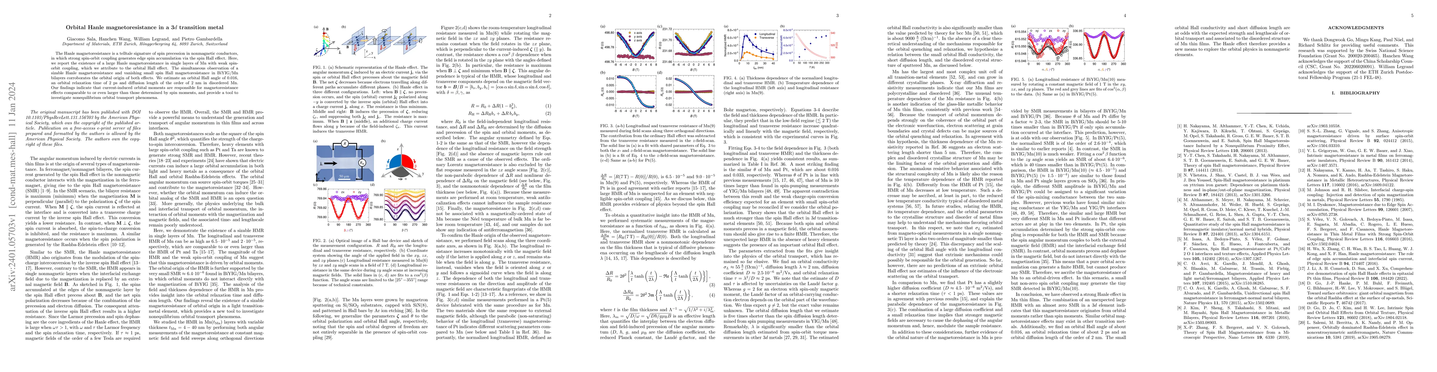 Thumbnail for Orbital Hanle Magnetoresistance in a 3d Transition Metal