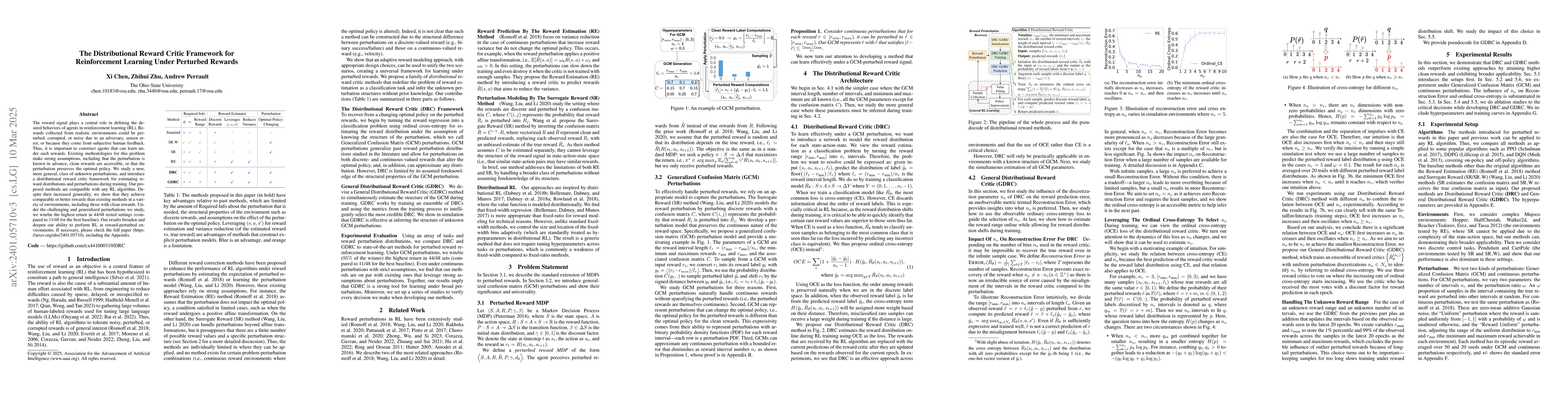 Thumbnail for The Distributional Reward Critic Architecture for Perturbed-Reward
  Reinforcement Learning
