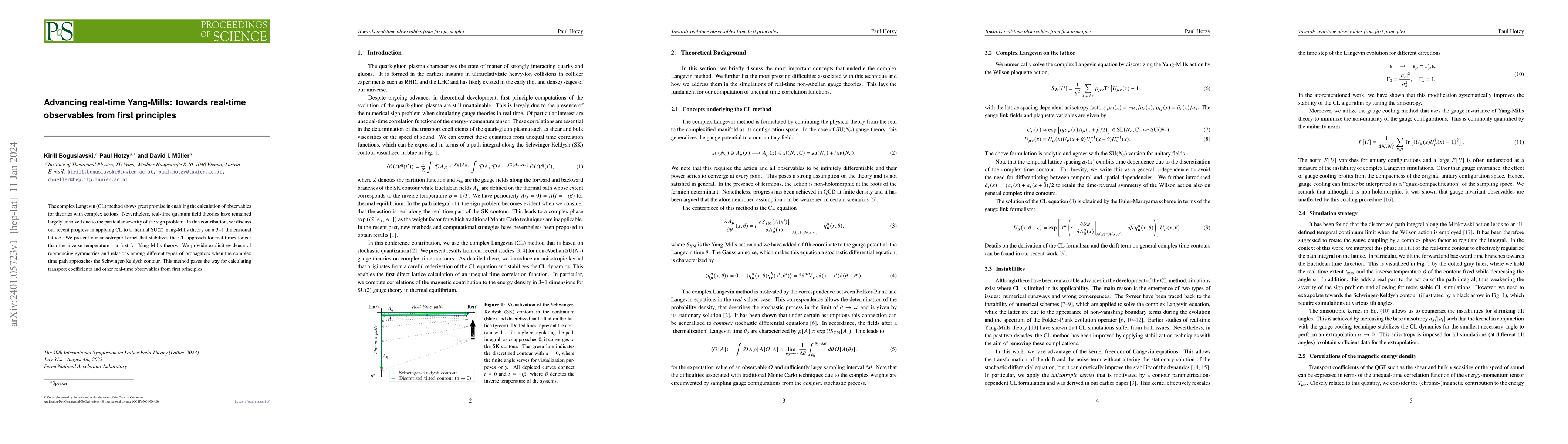 Thumbnail for Advancing real-time Yang-Mills: towards real-time observables from first
  principles